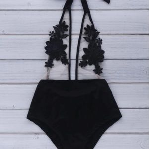 High Waist One-Piece Swimwear